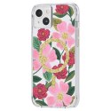 Rifle Paper Clear MagSafe - Etui iPhone 14 Plus zdobione złotem (Rose Garden) Rifle Paper