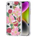 Rifle Paper Clear MagSafe - Etui iPhone 14 Plus zdobione złotem (Rose Garden) Rifle Paper