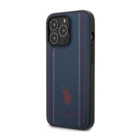 US Polo Assn Leather Stitch - Etui iPhone 14 Pro (granatowy) US Polo US Polo Assn Leather Stitch - Etui iPhone 14 Pro (granatowy) US Polo
