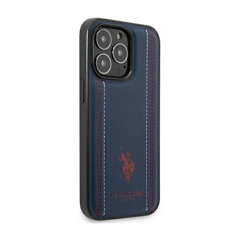US Polo Assn Leather Stitch - Etui iPhone 14 Pro (granatowy) US Polo US Polo Assn Leather Stitch - Etui iPhone 14 Pro (granatowy) US Polo