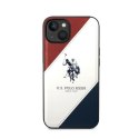 US Polo Assn Tricolor Embossed - Etui iPhone 14 Plus (biały) US Polo