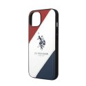 US Polo Assn Tricolor Embossed - Etui iPhone 14 Plus (biały) US Polo