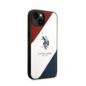 US Polo Assn Tricolor Embossed - Etui iPhone 14 Plus (biały) US Polo