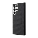 AMG Carbon Stripe & Embossed - Etui Samsung Galaxy S23 Ultra (czarny) AMG