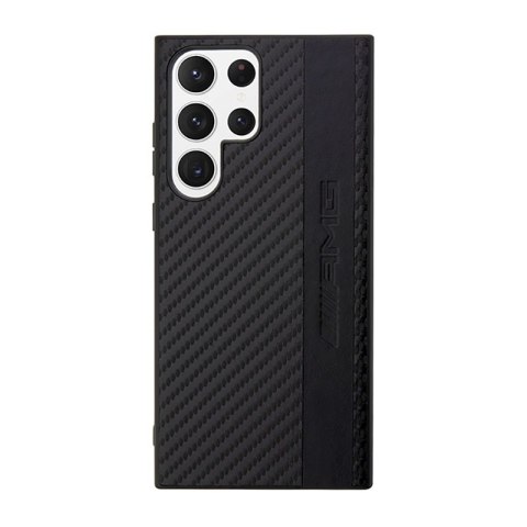 AMG Carbon Stripe & Embossed - Etui Samsung Galaxy S23 Ultra (czarny) AMG AMG Carbon Stripe & Embossed - Etui Samsung Galaxy S23 Ultra (czarny) AMG