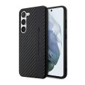 AMG Carbon Stripe & Embossed - Etui Samsung Galaxy S23 (czarny) AMG