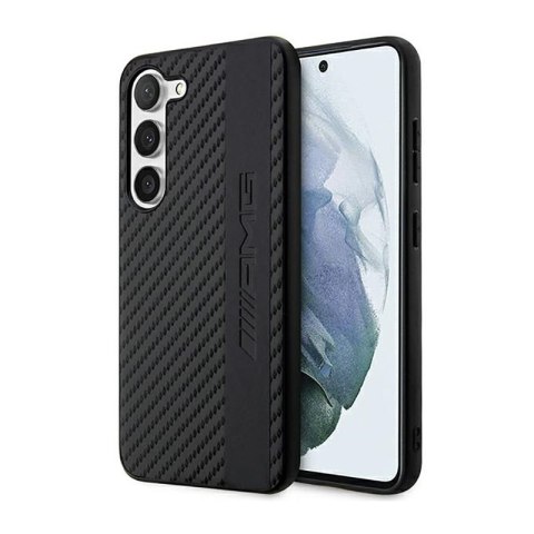 AMG Carbon Stripe & Embossed - Etui Samsung Galaxy S23 (czarny) AMG AMG Carbon Stripe & Embossed - Etui Samsung Galaxy S23 (czarny) AMG