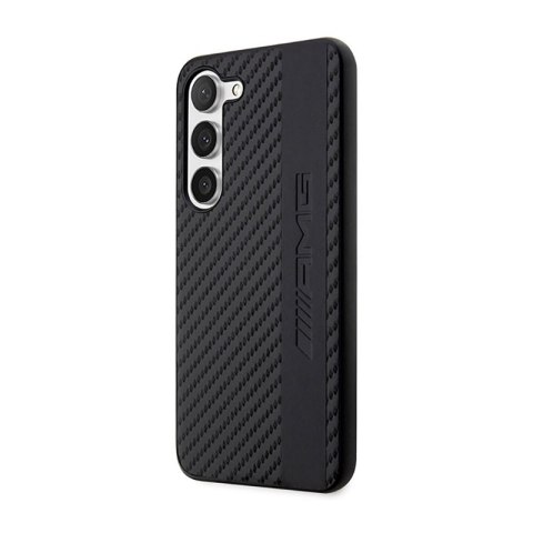 AMG Carbon Stripe & Embossed - Etui Samsung Galaxy S23 (czarny) AMG AMG Carbon Stripe & Embossed - Etui Samsung Galaxy S23 (czarny) AMG