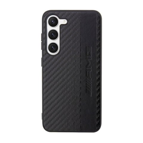 AMG Carbon Stripe & Embossed - Etui Samsung Galaxy S23 (czarny) AMG AMG Carbon Stripe & Embossed - Etui Samsung Galaxy S23 (czarny) AMG