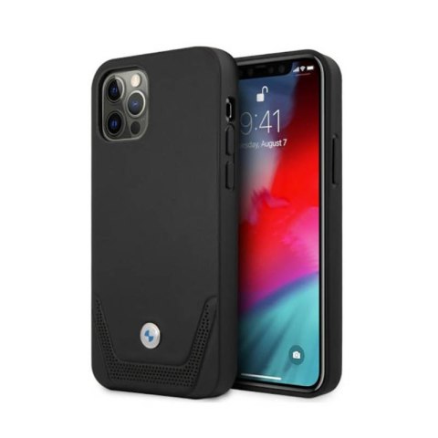 BMW Leather Perforate - Etui iPhone 12 / iPhone 12 Pro (czarny) BMW BMW Leather Perforate - Etui iPhone 12 / iPhone 12 Pro (czarny) BMW
