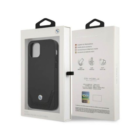 BMW Leather Perforate - Etui iPhone 12 / iPhone 12 Pro (czarny) BMW BMW Leather Perforate - Etui iPhone 12 / iPhone 12 Pro (czarny) BMW