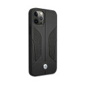 BMW Leather Perforate Sides - Etui iPhone 12 / iPhone 12 Pro (czarny) BMW