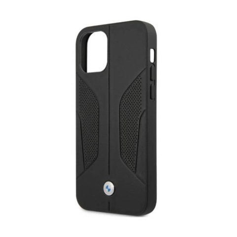 BMW Leather Perforate Sides - Etui iPhone 12 / iPhone 12 Pro (czarny) BMW BMW Leather Perforate Sides - Etui iPhone 12 / iPhone 12 Pro (czarny) BMW