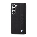 BMW Leather Textured & Stripe - Etui Samsung Galaxy S23+ (czarny) BMW
