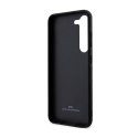 BMW Leather Textured & Stripe - Etui Samsung Galaxy S23+ (czarny) BMW