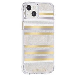 Case-Mate Pearl Stripes MagSafe - Etui iPhone 14 Plus zdobione masą perłową (Pearl Stripes) Case-Mate