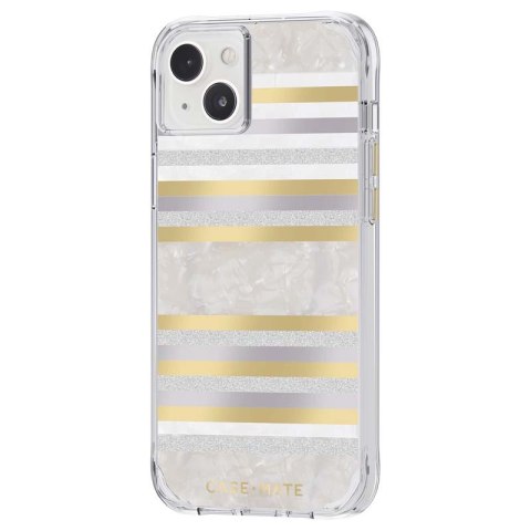 Case-Mate Pearl Stripes MagSafe - Etui iPhone 14 Plus zdobione masą perłową (Pearl Stripes) Case-Mate Case-Mate Pearl Stripes MagSafe - Etui iPhone 14 Plus zdobione masą perłową (Pearl Stripes) Case-Mate