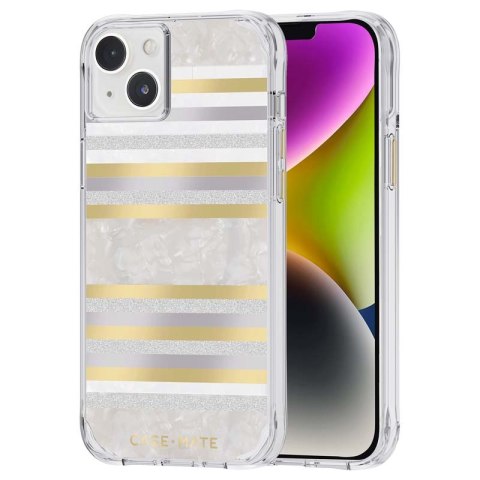 Case-Mate Pearl Stripes MagSafe - Etui iPhone 14 Plus zdobione masą perłową (Pearl Stripes) Case-Mate Case-Mate Pearl Stripes MagSafe - Etui iPhone 14 Plus zdobione masą perłową (Pearl Stripes) Case-Mate