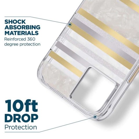 Case-Mate Pearl Stripes MagSafe - Etui iPhone 14 Plus zdobione masą perłową (Pearl Stripes) Case-Mate Case-Mate Pearl Stripes MagSafe - Etui iPhone 14 Plus zdobione masą perłową (Pearl Stripes) Case-Mate