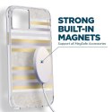 Case-Mate Pearl Stripes MagSafe - Etui iPhone 14 Plus zdobione masą perłową (Pearl Stripes) Case-Mate