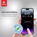 Crong Anti-Bacterial 3D Armour Glass - Szkło hartowane 9H na cały ekran iPhone 14 Pro Max + ramka instalacyjna Crong