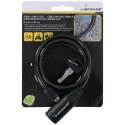 Dunlop - Zapięcie do roweru spiralne na klucz 90 cm (Czarny) Dunlop