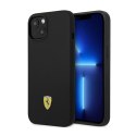 Ferrari Silicone Metal Logo - Etui iPhone 14 (czarny) Ferrari