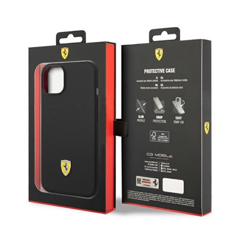 Ferrari Silicone Metal Logo - Etui iPhone 14 (czarny) Ferrari Ferrari Silicone Metal Logo - Etui iPhone 14 (czarny) Ferrari