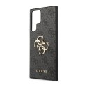 Guess 4G Big Metal Logo - Etui Samsung Galaxy S23 Ultra (szary) Guess