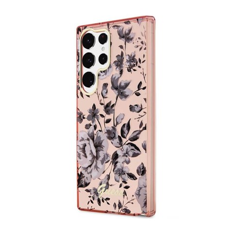 Guess Flower Collection - Etui Samsung Galaxy S23 Ultra (różowy) Guess Guess Flower Collection - Etui Samsung Galaxy S23 Ultra (różowy) Guess