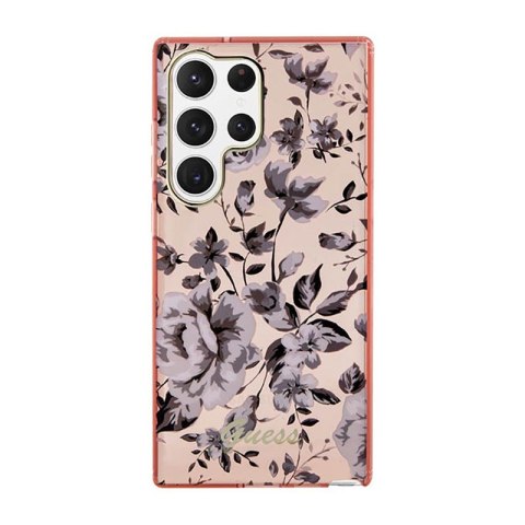 Guess Flower Collection - Etui Samsung Galaxy S23 Ultra (różowy) Guess Guess Flower Collection - Etui Samsung Galaxy S23 Ultra (różowy) Guess