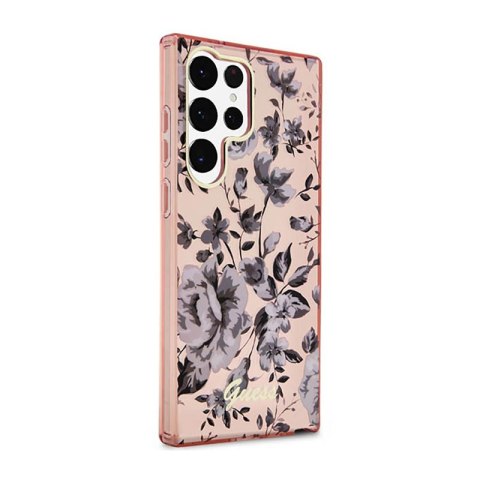 Guess Flower Collection - Etui Samsung Galaxy S23 Ultra (różowy) Guess Guess Flower Collection - Etui Samsung Galaxy S23 Ultra (różowy) Guess