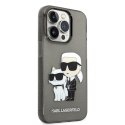Karl Lagerfeld IML Glitter NFT Karl & Choupette - Etui iPhone 14 Pro (czarny) Karl Lagerfeld