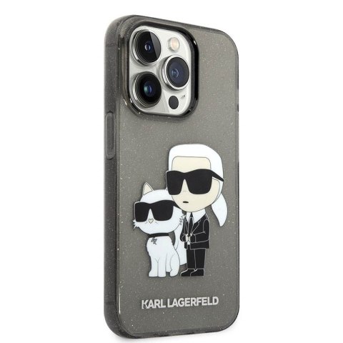 Karl Lagerfeld IML Glitter NFT Karl & Choupette - Etui iPhone 14 Pro (czarny) Karl Lagerfeld Karl Lagerfeld IML Glitter NFT Karl & Choupette - Etui iPhone 14 Pro (czarny) Karl Lagerfeld