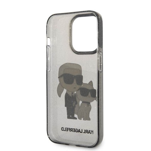 Karl Lagerfeld IML Glitter NFT Karl & Choupette - Etui iPhone 14 Pro (czarny) Karl Lagerfeld Karl Lagerfeld IML Glitter NFT Karl & Choupette - Etui iPhone 14 Pro (czarny) Karl Lagerfeld