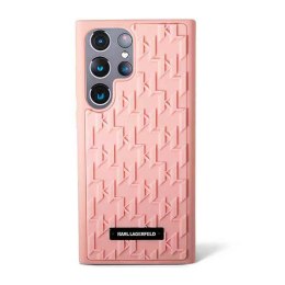 Karl Lagerfeld Monogram 3D Pattern - Etui Samsung Galaxy S23 Ultra (różowy) Karl Lagerfeld