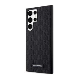 Karl Lagerfeld Saffiano Monogram Metal Logo - Etui Samsung Galaxy S23 Ultra (czarny) Karl Lagerfeld