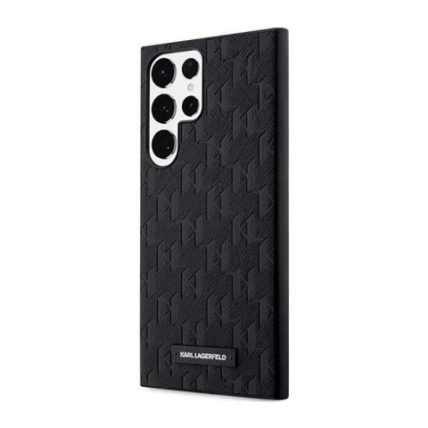 Karl Lagerfeld Saffiano Monogram Metal Logo - Etui Samsung Galaxy S23 Ultra (czarny) Karl Lagerfeld Karl Lagerfeld Saffiano Monogram Metal Logo - Etui Samsung Galaxy S23 Ultra (czarny) Karl Lagerfeld