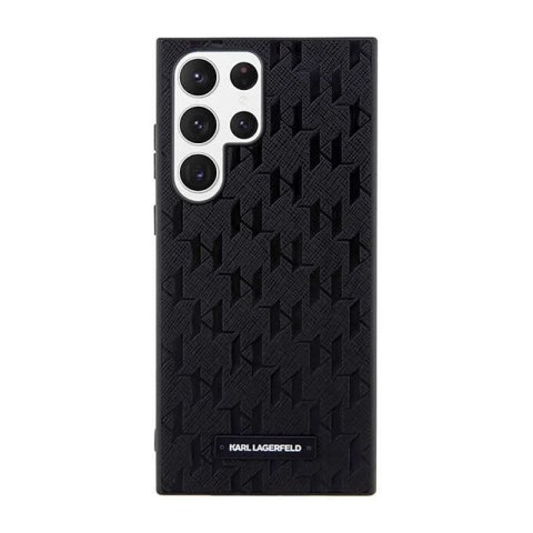 Karl Lagerfeld Saffiano Monogram Metal Logo - Etui Samsung Galaxy S23 Ultra (czarny) Karl Lagerfeld Karl Lagerfeld Saffiano Monogram Metal Logo - Etui Samsung Galaxy S23 Ultra (czarny) Karl Lagerfeld