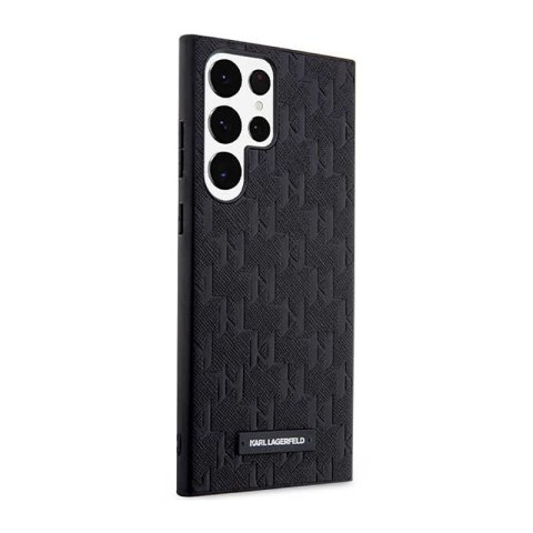 Karl Lagerfeld Saffiano Monogram Metal Logo - Etui Samsung Galaxy S23 Ultra (czarny) Karl Lagerfeld Karl Lagerfeld Saffiano Monogram Metal Logo - Etui Samsung Galaxy S23 Ultra (czarny) Karl Lagerfeld