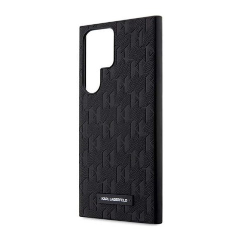Karl Lagerfeld Saffiano Monogram Metal Logo - Etui Samsung Galaxy S23 Ultra (czarny) Karl Lagerfeld Karl Lagerfeld Saffiano Monogram Metal Logo - Etui Samsung Galaxy S23 Ultra (czarny) Karl Lagerfeld