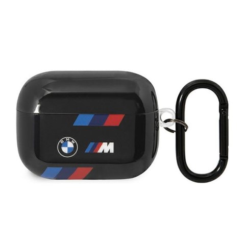 BMW Tricolor Stripes - Etui AirPods Pro 2 (Czarny) BMW BMW Tricolor Stripes - Etui AirPods Pro 2 (Czarny) BMW