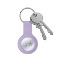 Crong Silicone Case with Key Ring - Etui ochronne brelok do Apple AirTag (fioletowy) Crong