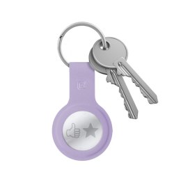 Crong Silicone Case with Key Ring - Etui ochronne brelok do Apple AirTag (fioletowy) Crong