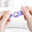Crong Silicone Case with Key Ring - Etui ochronne brelok do Apple AirTag (fioletowy) Crong