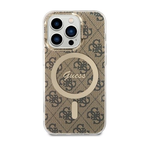 Guess 4G MagSafe - Etui iPhone 14 Pro Max (Brązowy) Guess Guess 4G MagSafe - Etui iPhone 14 Pro Max (Brązowy) Guess