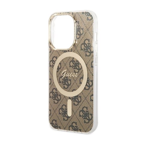 Guess 4G MagSafe - Etui iPhone 14 Pro Max (Brązowy) Guess Guess 4G MagSafe - Etui iPhone 14 Pro Max (Brązowy) Guess