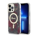 Guess Flower MagSafe - Etui iPhone 14 Pro Max (Zielony) Guess