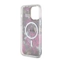 Guess Flower MagSafe - Etui iPhone 14 Pro Max (Zielony) Guess