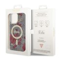 Guess Flower MagSafe - Etui iPhone 14 Pro Max (Zielony) Guess